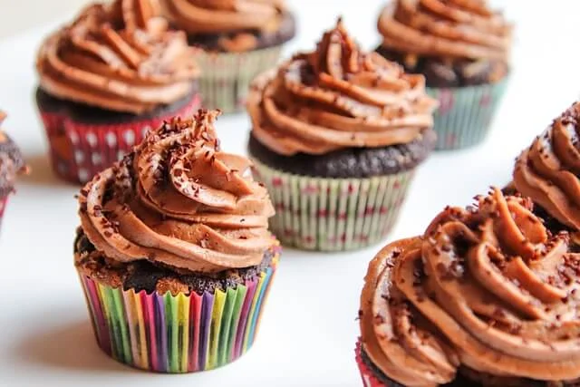 chocolate filled cupcakes with cream